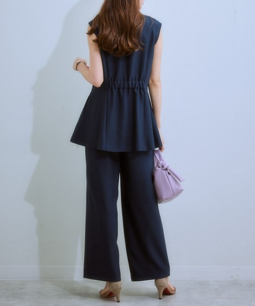 「7days Life Styling」 セットアップ 3L ネイビー レディース_画像9