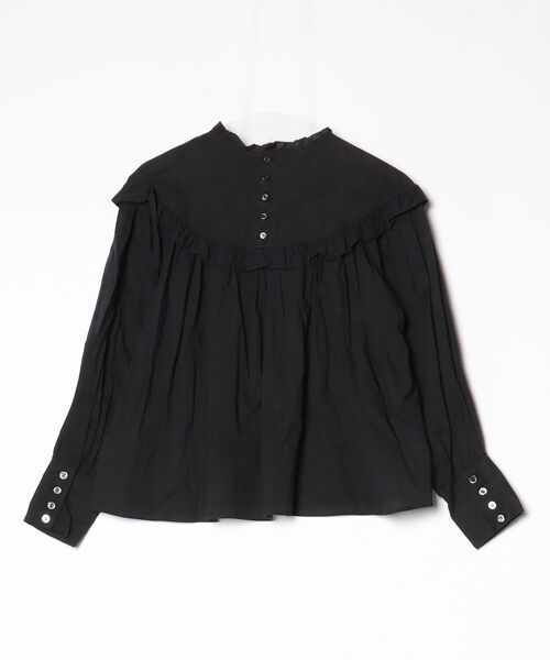 「haupia」 長袖ブラウス 38 ブラック レディース_画像2