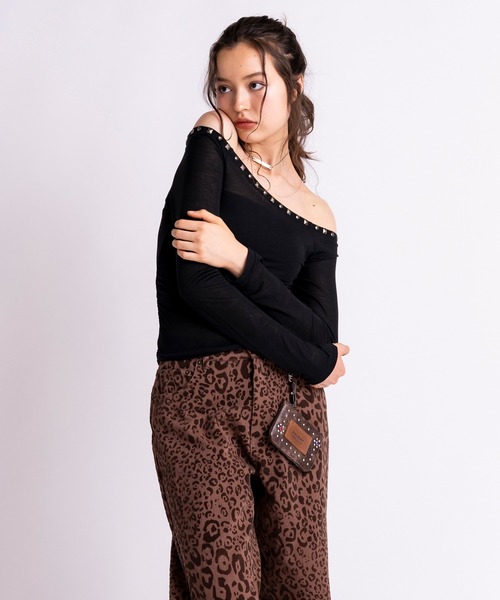 「ACLENT」 長袖カットソー FREE ホワイト レディース_画像7