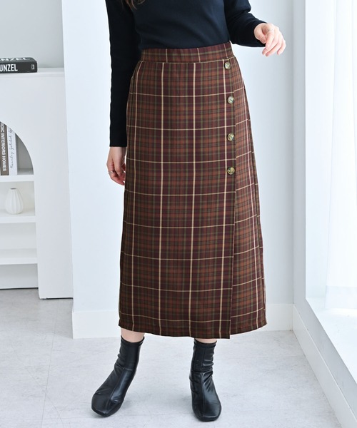 「alotta」 スカート LL ブラウン系その他 レディース_画像6