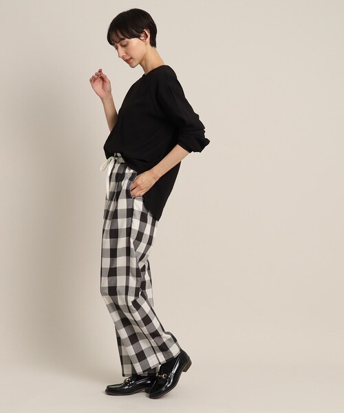 「Dessin」 長袖ブラウス 01 ブラック レディース_画像9