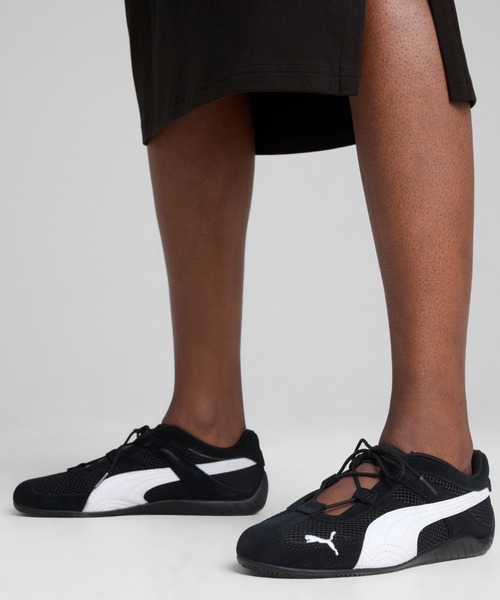 PUMA（プーマ） ローカットスニーカー 23.5cm ブラック×ホワイト 