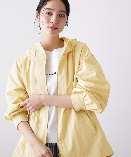美品 SPORTMAX シルク100% ライトブルゾン 春夏 薄手 ゆったり Dessin（デッサン） ブルゾン アウター 「撥水・洗える」フーデッド