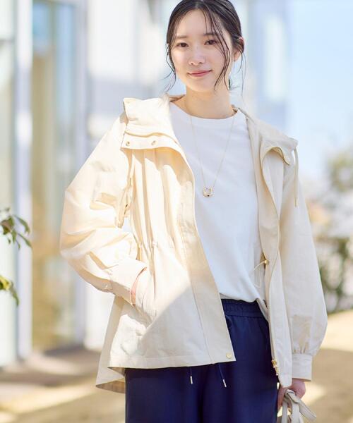 美品 SPORTMAX シルク100% ライトブルゾン 春夏 薄手 ゆったり Dessin（デッサン） ブルゾン アウター 「撥水・洗える」フーデッド