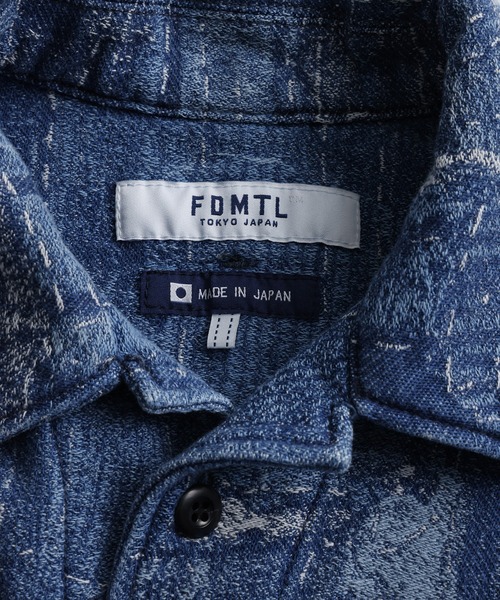 コート ジャケット FDMTL/ファンダメンタル/BORO JACQUARD SHIRT JACKET 3YR WASH メンズ レディースの画像