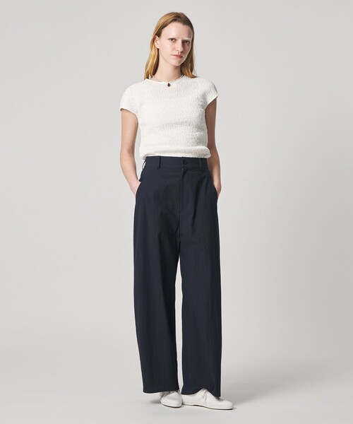 ワイドパンツ パンツ 「Steven Alan」コットン ワイド パンツ レディースの画像