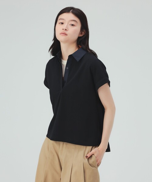 BEAMS レディースポロシャツ　L BEAMS HEART（ビームス ハート） ポロシャツ ポロ カット ジャージー