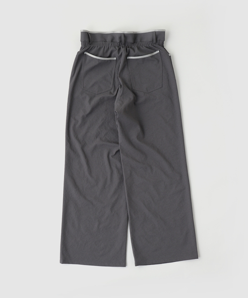 ワイドパンツ スラックス m’s braque(エムズ ブラック) 別注 Gatherd Waist パンツ メンズ レディースの画像