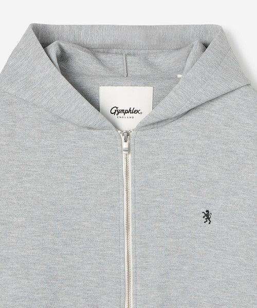 「GYMPHLEX」 ジップアップパーカー M グレー メンズの画像
