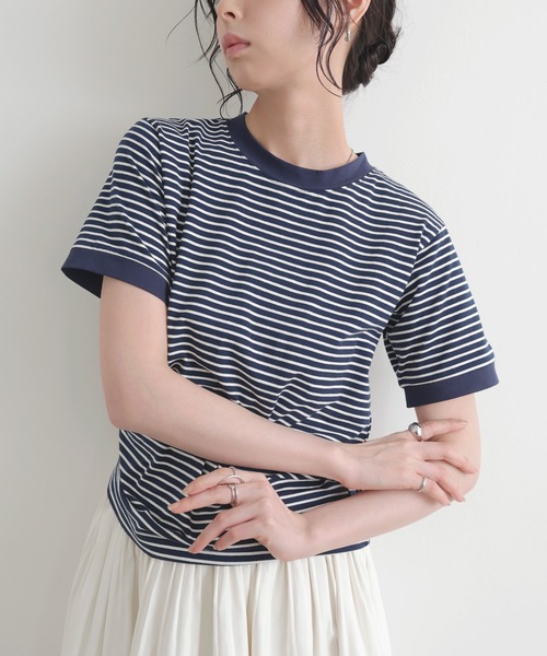 LIAN（リアン） tシャツ ボーダーリンガーTシャツ レディース