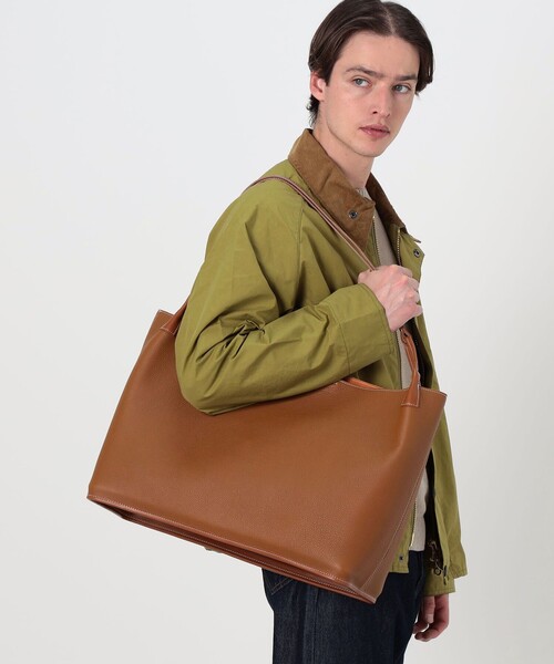 トートバッグ 「別注」A SADDLE HOLDER L シュリンクレザー ショルダーバッグ メンズの画像
