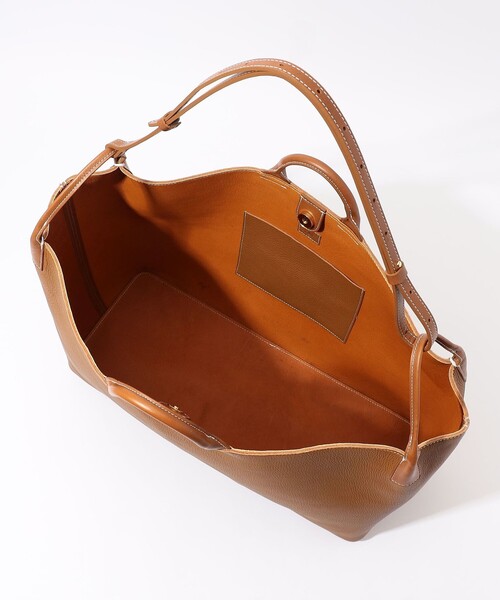 トートバッグ 「別注」A SADDLE HOLDER L シュリンクレザー ショルダーバッグ メンズの画像