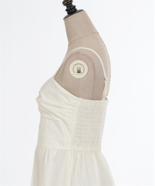 「axes femme POETIQUE」 キャミソールワンピース MEDIUM イエロー レディース_画像8