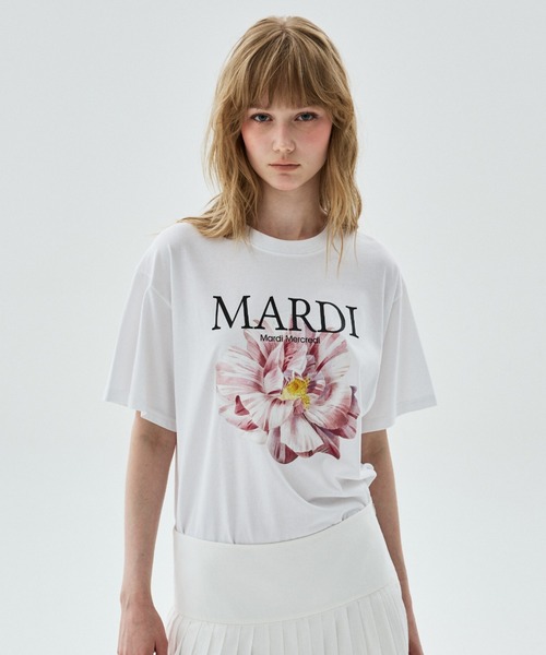 tシャツ TSHIRT LILIES ＆ ROSES / Tシャツ リリー ＆ ローズ レディースの画像
