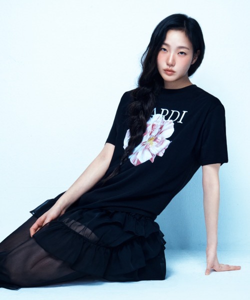 tシャツ TSHIRT LILIES ＆ ROSES / Tシャツ リリー ＆ ローズ レディースの画像