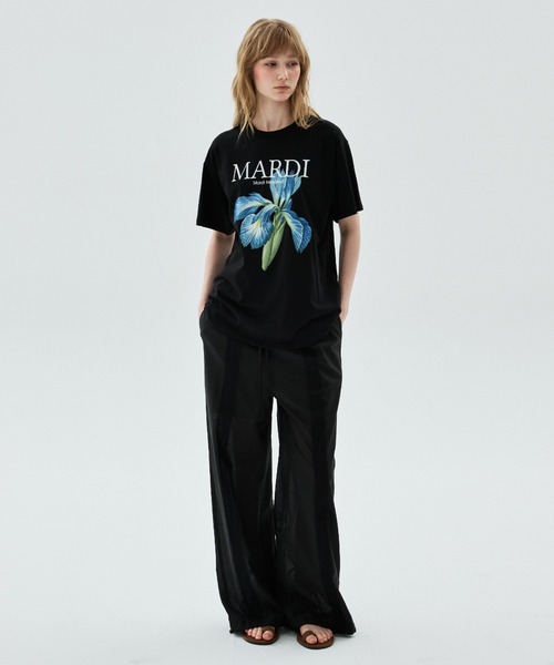 tシャツ TSHIRT LILIES ＆ ROSES / Tシャツ リリー ＆ ローズ レディースの画像
