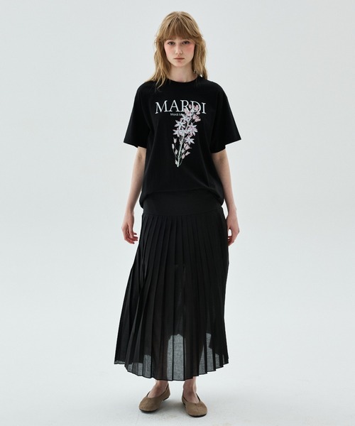 tシャツ TSHIRT LILIES ＆ ROSES / Tシャツ リリー ＆ ローズ レディースの画像