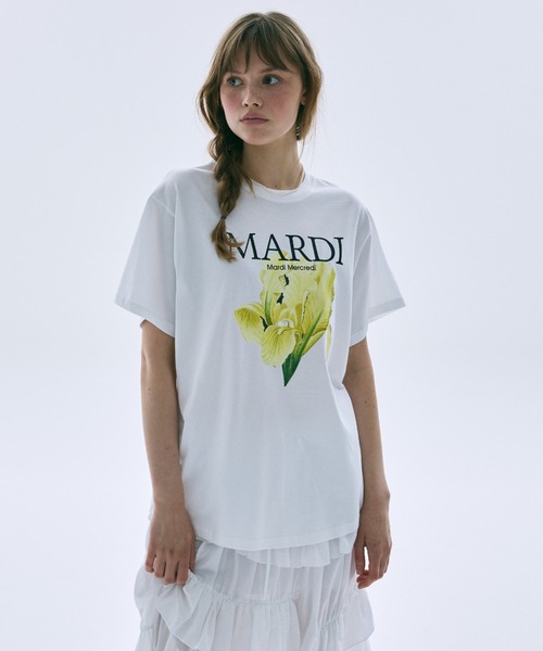 tシャツ TSHIRT LILIES ＆ ROSES / Tシャツ リリー ＆ ローズ レディースの画像