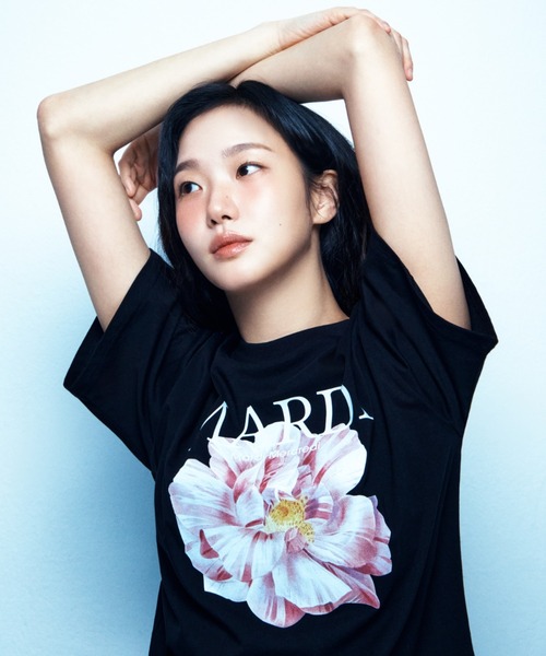 tシャツ TSHIRT LILIES ＆ ROSES / Tシャツ リリー ＆ ローズ レディースの画像