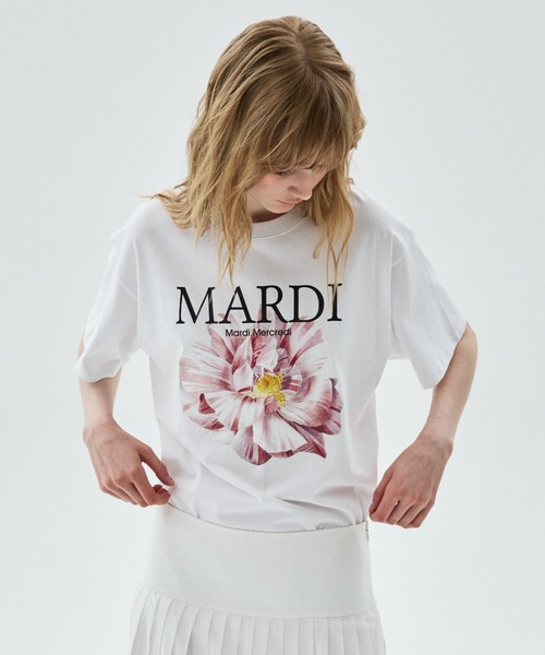 tシャツ TSHIRT LILIES ＆ ROSES / Tシャツ リリー ＆ ローズ レディースの画像