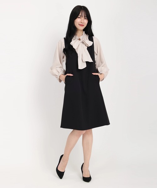 「UNIVERVAL MUSE」 サロペットスカート 2 ブラック レディース_画像6