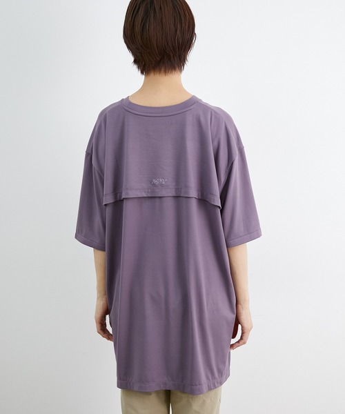 「NERGY」 半袖Tシャツ FREE パープル レディース_画像3