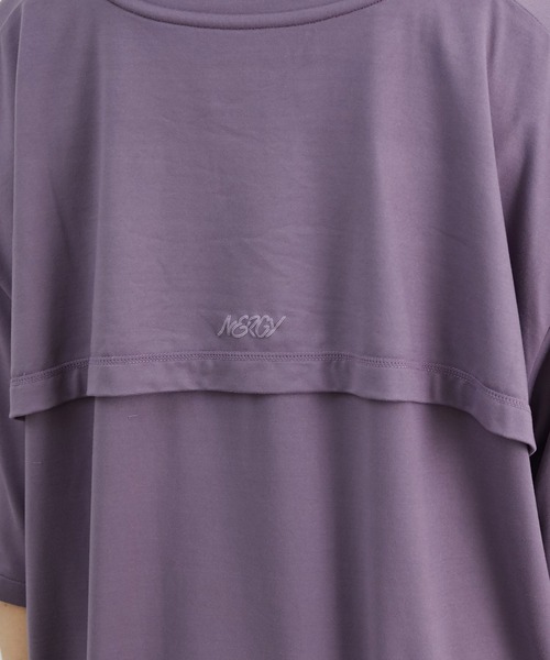 「NERGY」 半袖Tシャツ FREE パープル レディース_画像9
