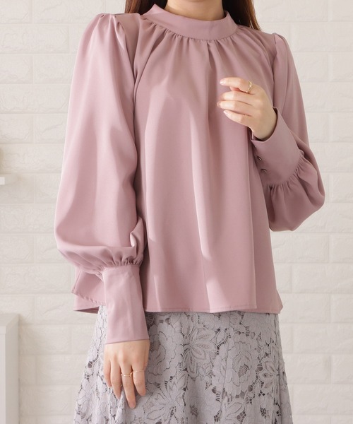 「Lace Ladies」 長袖ブラウス S ピンク レディース_画像3