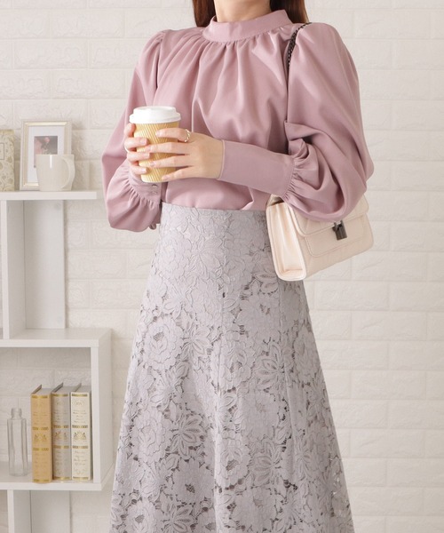 「Lace Ladies」 長袖ブラウス S ピンク レディース_画像4