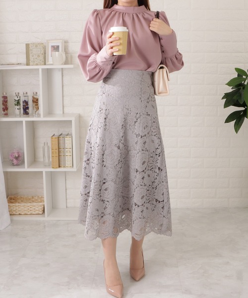 「Lace Ladies」 長袖ブラウス S ピンク レディース_画像6
