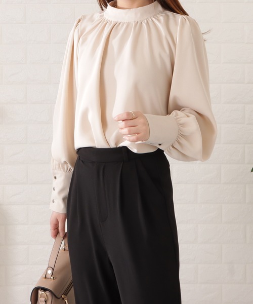 「Lace Ladies」 長袖ブラウス S ピンク レディース_画像7