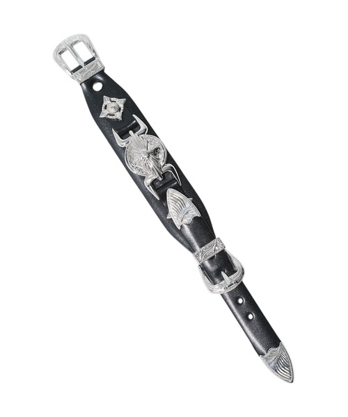 バングル 「TOGA TOO/トーガトゥー」Double buckle concho bangle/ダブルバックルコンチョバングル レディースの画像