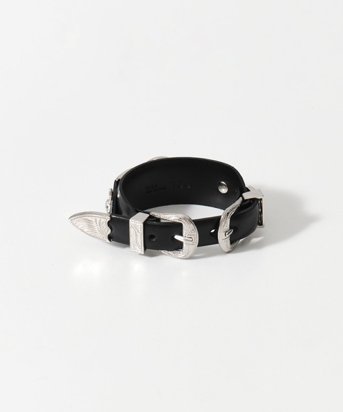 バングル 「TOGA TOO/トーガトゥー」Double buckle concho bangle/ダブルバックルコンチョバングル レディースの画像