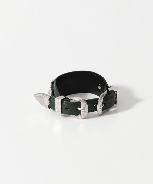 バングル 「TOGA TOO/トーガトゥー」Double buckle concho bangle/ダブルバックルコンチョバングル レディースの画像