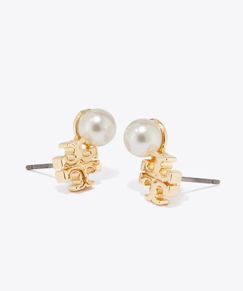 TORY BURCH（トリーバーチ） ピアス ムーンダンス ロゴ＆パール
