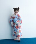浴衣 浴衣 アサガオ / キッズ キッズ 子供...の詳細画像3