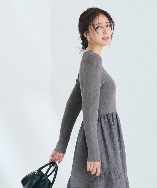 「coca(coca)」 ドッキングワンピース ONE SIZE ネイビー レディース_画像8
