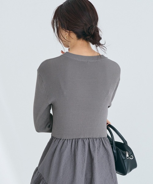 「coca(coca)」 ドッキングワンピース ONE SIZE ネイビー レディース_画像9