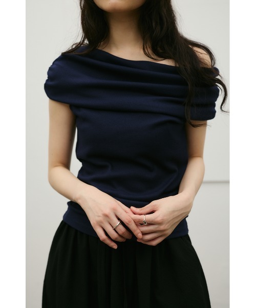 mina perhonen（ミナペルホネン） plover 半袖ニット 36 グレー