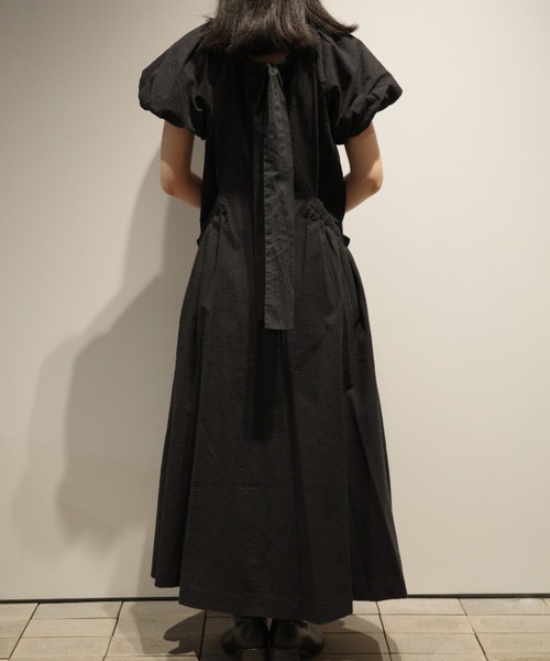 MANOF（マノフ） ワンピース 半袖 MANOF GATHER POCKET RIBBON ONE