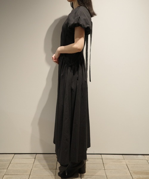 MANOF（マノフ） ワンピース 半袖 MANOF GATHER POCKET RIBBON ONE