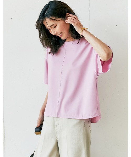 ドゥクラッセ（DoCLASSE） tシャツ 半袖 カノコカットソー・抜け感