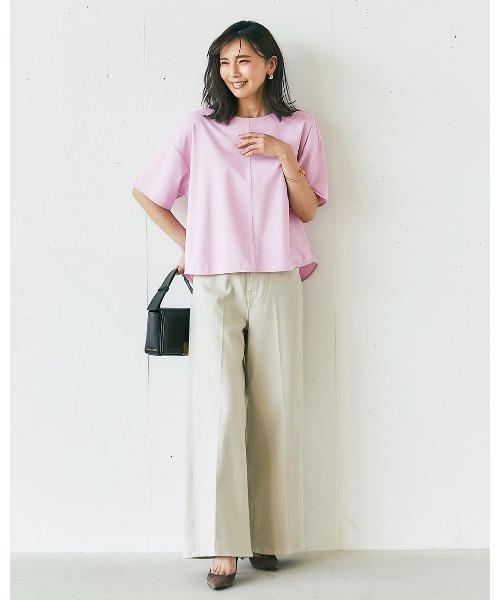 ドゥクラッセ（DoCLASSE） tシャツ 半袖 カノコカットソー・抜け感