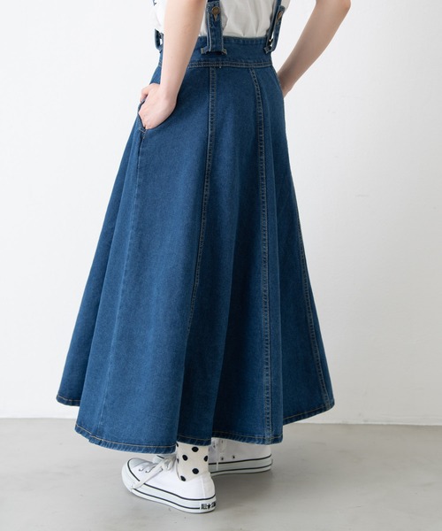 「MERLOT」 デニムスカート MEDIUM インディゴブルー レディース_画像7