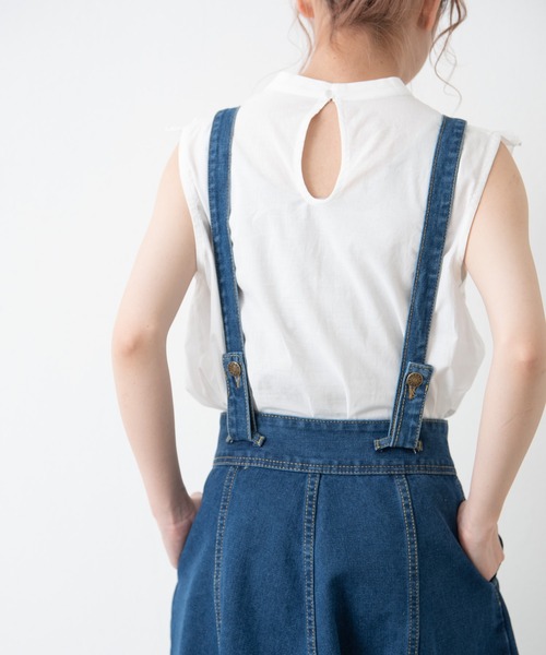 「MERLOT」 デニムスカート MEDIUM インディゴブルー レディース_画像9