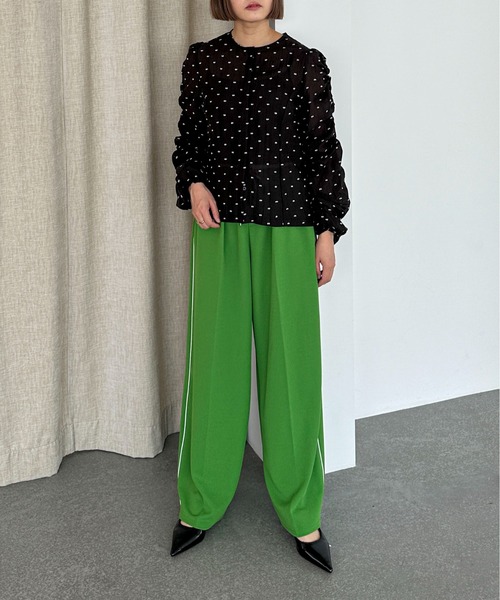 「PILIT」 長袖ブラウス MEDIUM ブラック レディース_画像2