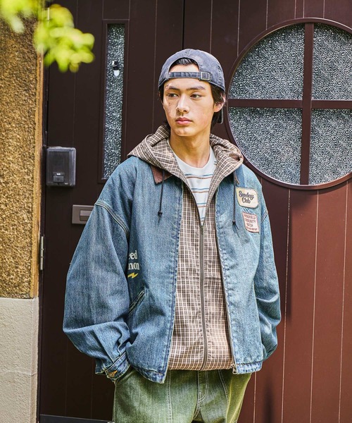 ニコアンド⭐︎デニムジャケット niko and…（ニコアンド） デニムジャケット gジャン Denim Zip Work
