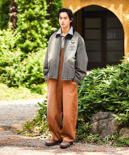 niko and…（ニコアンド） デニムジャケット gジャン Denim Zip Work