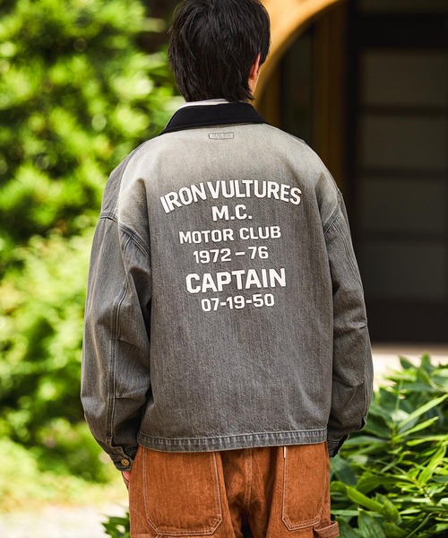 niko and…（ニコアンド） デニムジャケット gジャン Denim Zip Work
