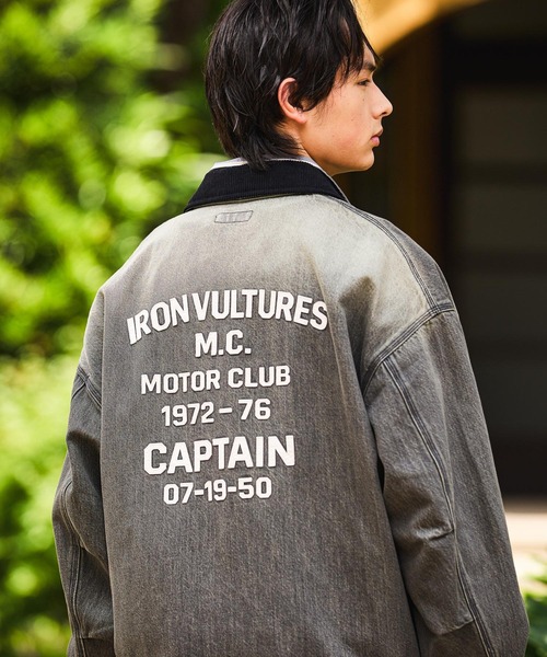 niko and…（ニコアンド） デニムジャケット gジャン Denim Zip Work